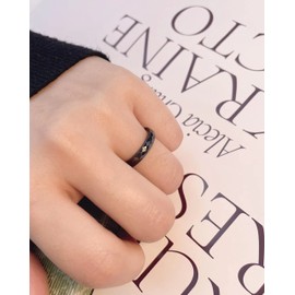 2mm 3mm 4mm 6mm 8mm Black/White Ceramic Rings for Men Women Comfort Fit Engagement Wedding Band Size 5-12, ceramics, No Gemstone