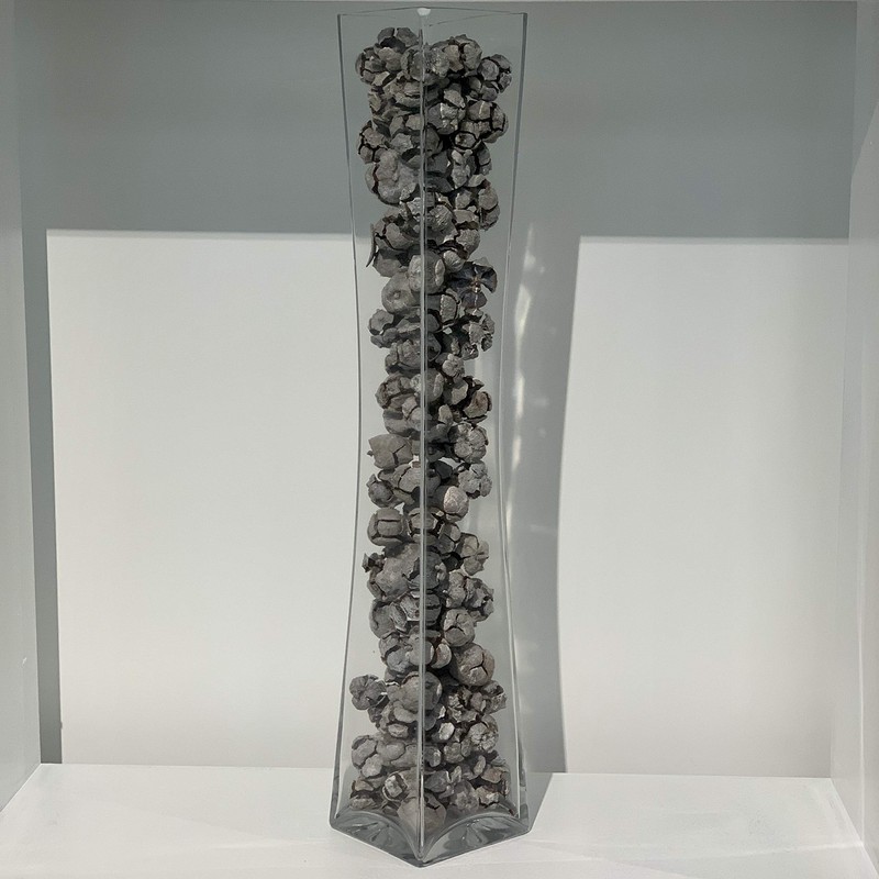 WGV Tall Masterpiece Glass Vase, 4.5" W x 25.6" H,