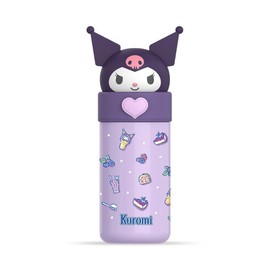 Hangyodong Kuromi Water Bottle, Thermos Flask, For Children, Gift, Vacuum Insulated, 11.8 fl oz (350 ml), 316 Stainless Steel, For Work, School, Birthday, Children, Cute, Cold Retention