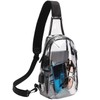 TINYAT Clear Sling Bag Stadium Approved Transparent Chest Bag with