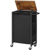 HOOBRO Slim Laundry Hamper with Lid, 11Gal Rolling Laundry Basket