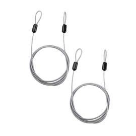 Pokinge 2PCS Cable Bicycle Lock, Outdoor Travel Security Cable Lock, Motorcycles Chain Lock, for Outdoor Bike Lock (Silver)