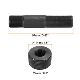 HARFINGTON Knockout Punch Draw Stud M20 Thread Replacement Hydraulic Draw Stud with Lock Cap Punches Hole-Making Kit Available for Hydraulic Drivers