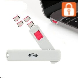 Security C-Port Locker Lock - Swing Type Red