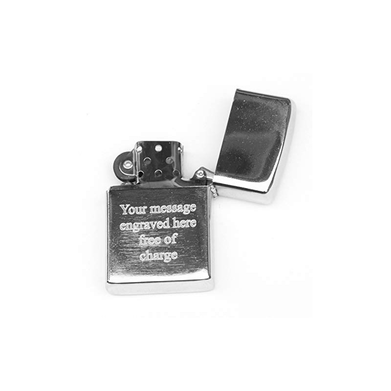 Motorbike 2 Petrol Lighter Windproof with Free Engraving Gift 245