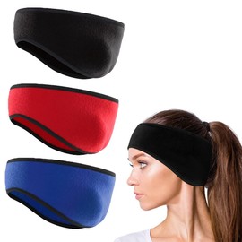 QOMJUFA Pack of 3 Sports Headband, Ear Warmers for Men and Women, Spring/Autumn/Winter, Running Headband, Women's Winter, Bicycle Ears, Wind Protection for Jogging, Running, Hiking, Cycling and