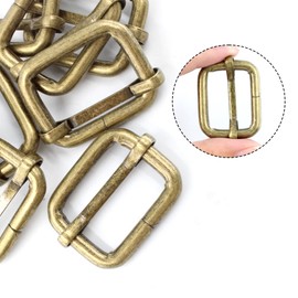 pson 12PCS 1 Inch Metal Tri-Glide Slide Buckles, Rectangle Adjustable Webbing Slider for Purse, Fasteners, Strap, Backpack, Gym Bag, Leather craft Bag(Bronze)