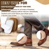 Shyyween 3 Pairs Shoe Tongue Pads Leather Soft Self Adhesive