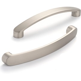 SYZOW Pack of 6 Brushed Handles Furniture Handles Hole Spacing 128 mm Cabinet Handles for Drawers Cabinet Doors Kitchen Cabinets Brushed Stainless Steel Cabinet Handles