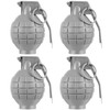 Sratte 4 Pcs Plastic Hand Grenades with Realistic Sound Effects