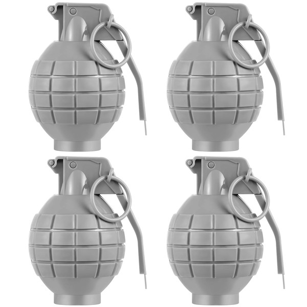 Sratte 4 Pcs Plastic Hand Grenades with Realistic Sound Effects