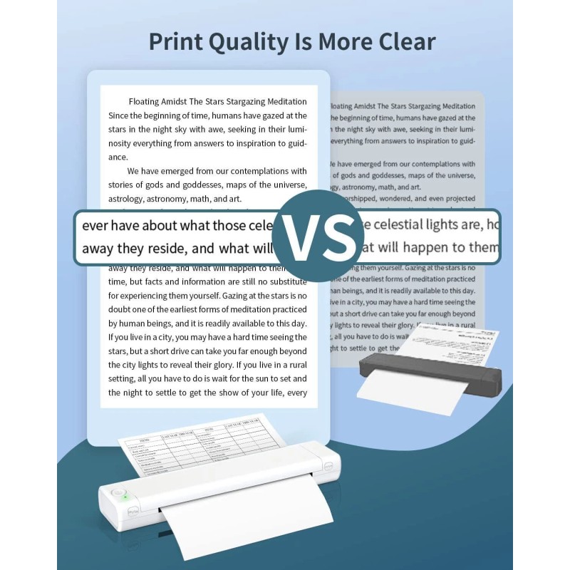 Phomemo M08F Original Portable A4 Legit Bluetooth Printer for Travel