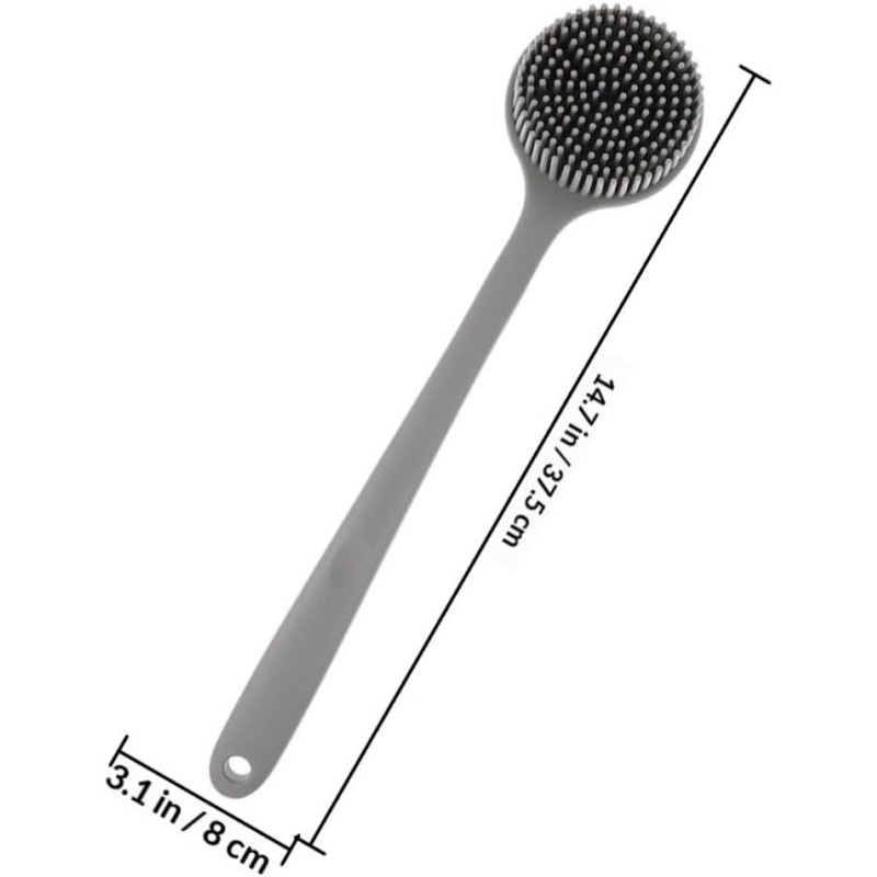 Cepillo de Baño de Silicona USHOBE Mango Largo – 2