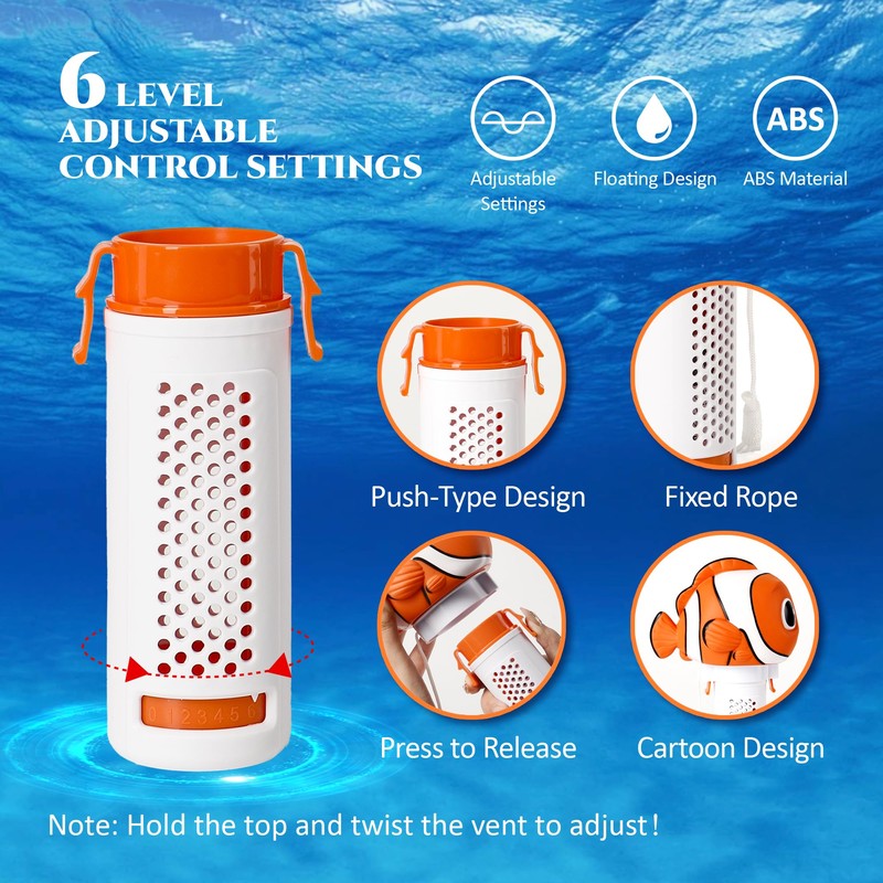 MKLZ Chlorine Floater, Small Floating Pool Chlorine Dispenser for 1