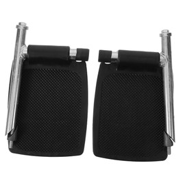 Mikinona Elevating Wheelchair Footrest Pads Heavy Duty Aluminum Alloy Footplates with Slip Protection for Patients Fit for Various Wheelchair Models Comfortable and Reliable Caregiver