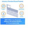 Filter King 8x12x1 Air Filter 4-PACK MERV 8 Actual Size