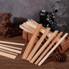 OLYCRAFT 34Pcs 5 Sizes Triangle Wood Sticks 20cm Long Unfinished