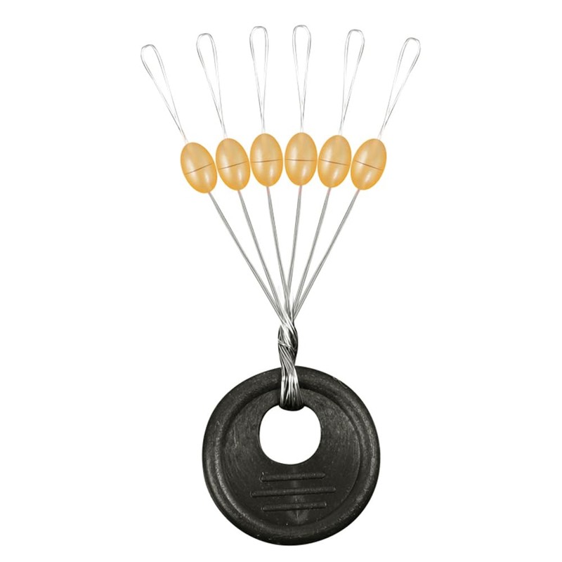 Fishing Bobber Stoppers - 600pcs Rubber Olive Shape Stop Beads,