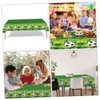 Outanaya 2pcs Football Themed Washable Tablecloth Pe Table Cover for