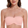 MELENECA Women's Strapless Bra for Large Bust Minimizer Unlined Bandeau