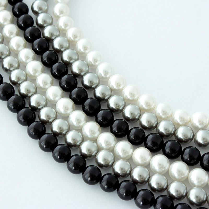 One&Only Jewellery Shell Pearl 8mm Long Necklace, Cowrie