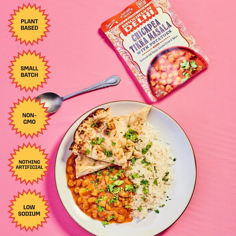 Brooklyn Delhi Chickpea Tikka Masala Pouches - Ready to Eat,