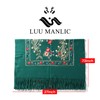 LUU MANLIC Women's Shawl Wrap Embroidered Tassel Scarf, Premium Quality,
