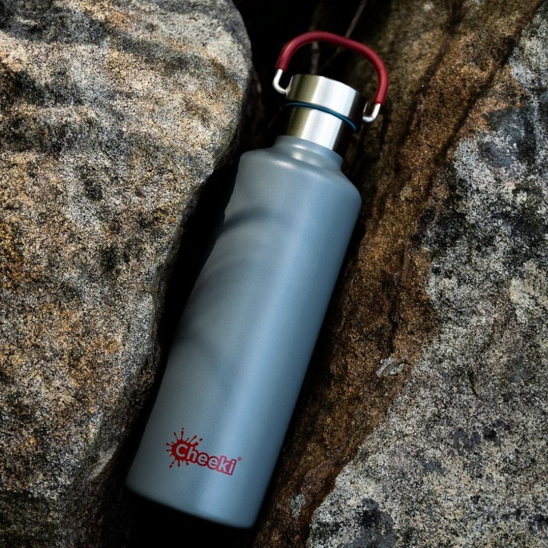 Cheeki 600ml Stainless Steel Insulated Bottle - Slate