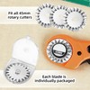 5 Pack 45mm Pinking Rotary Cutter Blades, Wavy Edge Replacement