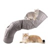 Cat Tunnel Collapsible Interactive Crinkle Large Space Kitten Tunnel Toy