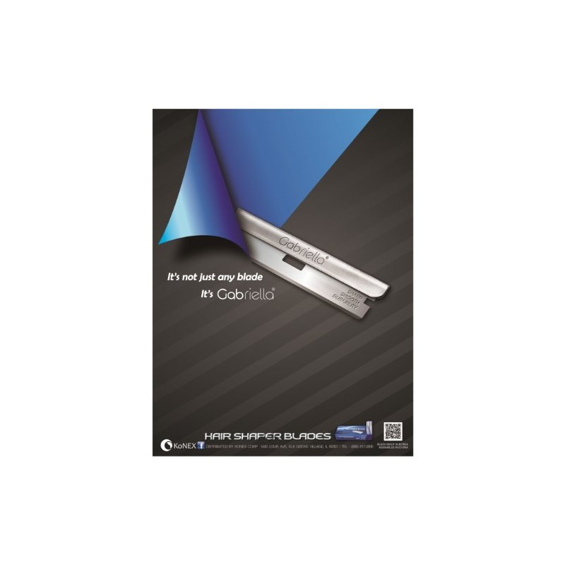 Gabriella Hair Shaper Blades Super Stainless Steel 60pak