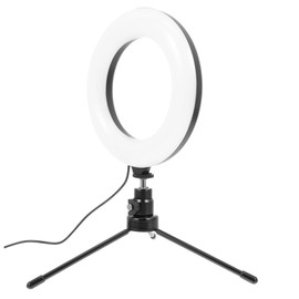 LABRIMP 1 Set LED Fill Light with Tripod Conferencing Ring Light USB Powered Lighting Colors Brightness Levels for Laptops