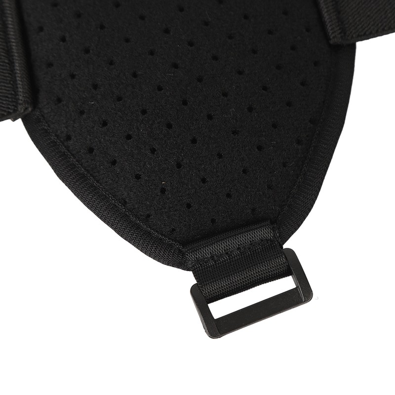 Inguinal Hernia Belt Adjustable Black PVC Gel Bag Soft Foam