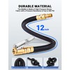 LUMITECO 12'' Tire Inflator Extension Hose, Tyre Pump Clip-On Air