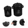 Ciieeo 2pcs Vegetable Storage Tins Lightblocking Onion and Potato Canisters