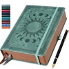 Lined Journal Notebook for Women Men,360 Pages B5 Hardcover Leather