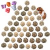 48PCS Small Animal Play Ball Toy Rabbit Chew Gnawing Toys