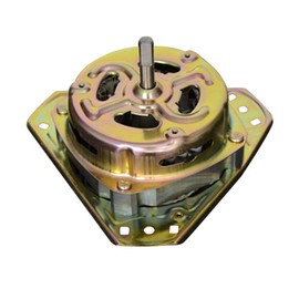 Spin Drying Motor, Washing Machine Dehydration Motor Copper Wire Easy Installation Metal Universal Stable for Replacement (90W Fine Shaft)