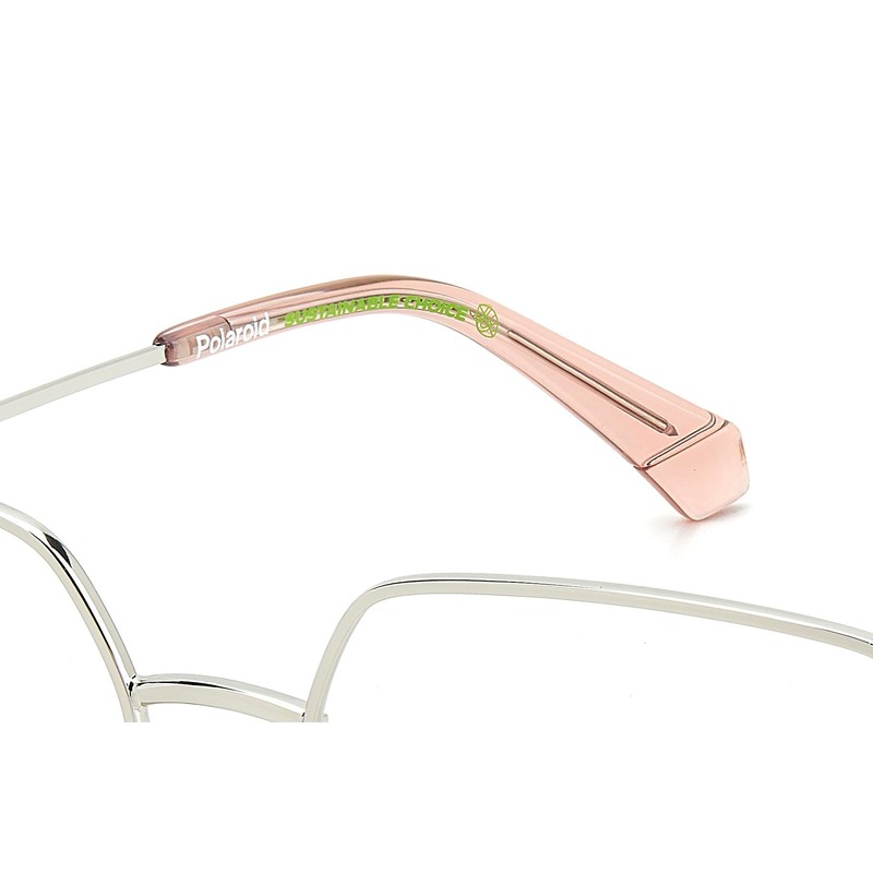 POLAROID Model PLD D508/G Women's Square Metal Glasses Frame (Includes