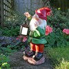 Garden Gnome Statue Large Ornament Sculpture Decorative light Gnomes Resin