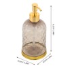 AURARMLET Plástico Para Crema Corporal Con Decorativo Dorado Ideal Para
