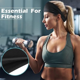 JEYORZY 3 pieces sports headbands for men and women, women's and men's sports, sweatband and sports headband, moisture wicking, workout sweatbands for yoga, running, cycling, basketball