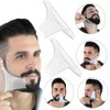 YYMEIDS Beard Shaping Styling Template Transparent Beard Guide Shaper Tool