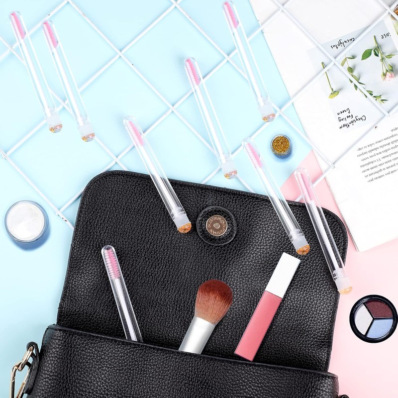 Dming 50pcs cepillo de pestañas varita de maquillaje herramienta de