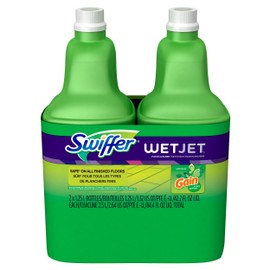 Swiffer Wet Jet, Spray Mop Floor Cleaner Multi-Purpose Solution, Gain Original, 42.2 oz, 2 pk