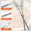3Pcs Extendable Fork, 8.7 to 25.4 Inch Long Fork, Stainless