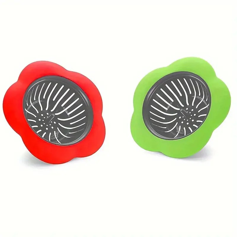 2-Pack Silicone Sink Strainers for Kitchen Drains – 4.5-Inch Anti-Clog