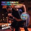 SQUAD NightPlay Reflective Basketball with Cool Holographic PU Leather, Size