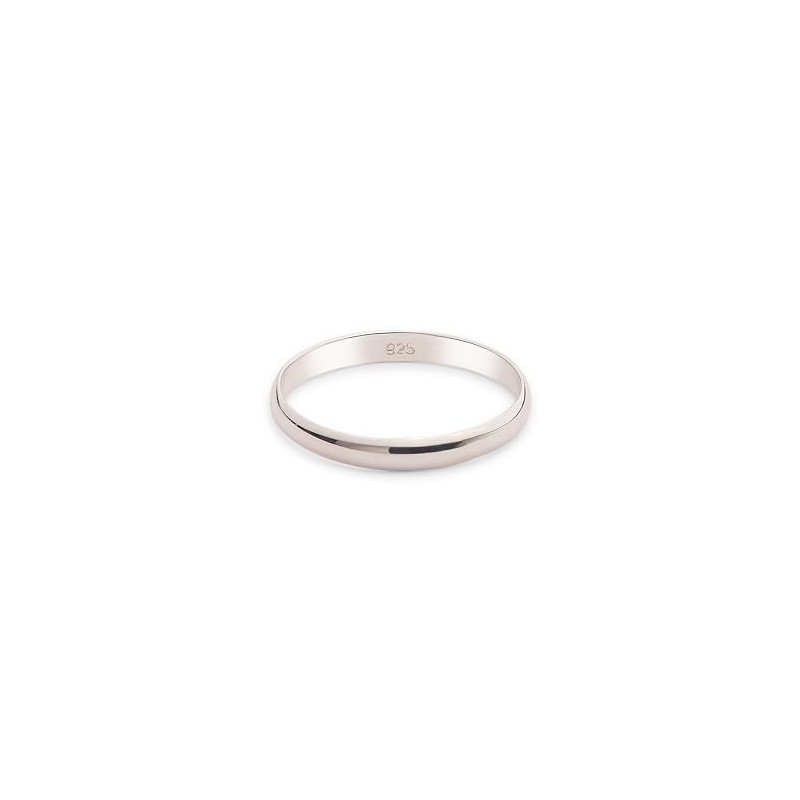 Sterling Silver Ring 3mm Band In Sizes G-Z (R)