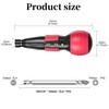3.6V Cordless Electric Screwdriver, 1pc Magnetic Dual-Head Rust-Proof Electroplated Pearl